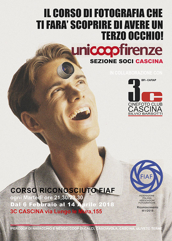 Poster 18° Corso di fotografia 2018 Poster 18° Corso di fotografia 2018