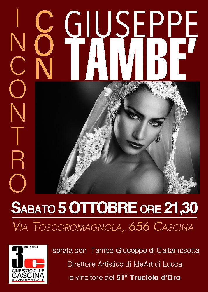 Locandina Incontro con Giuseppe tambè